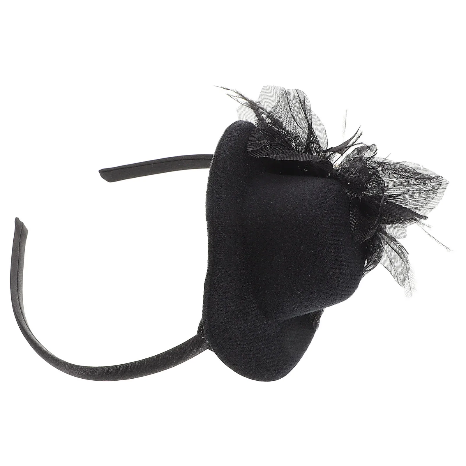 

Black French Vintage Headband Elegant Bridal Hair Accessory for Party Women Girls Hair Band Bird Headband