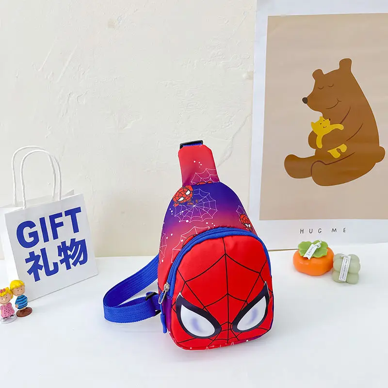 Disney cartoon boys Spider-Man New Kids Chest Bags Girls and Boys Cute waist bag