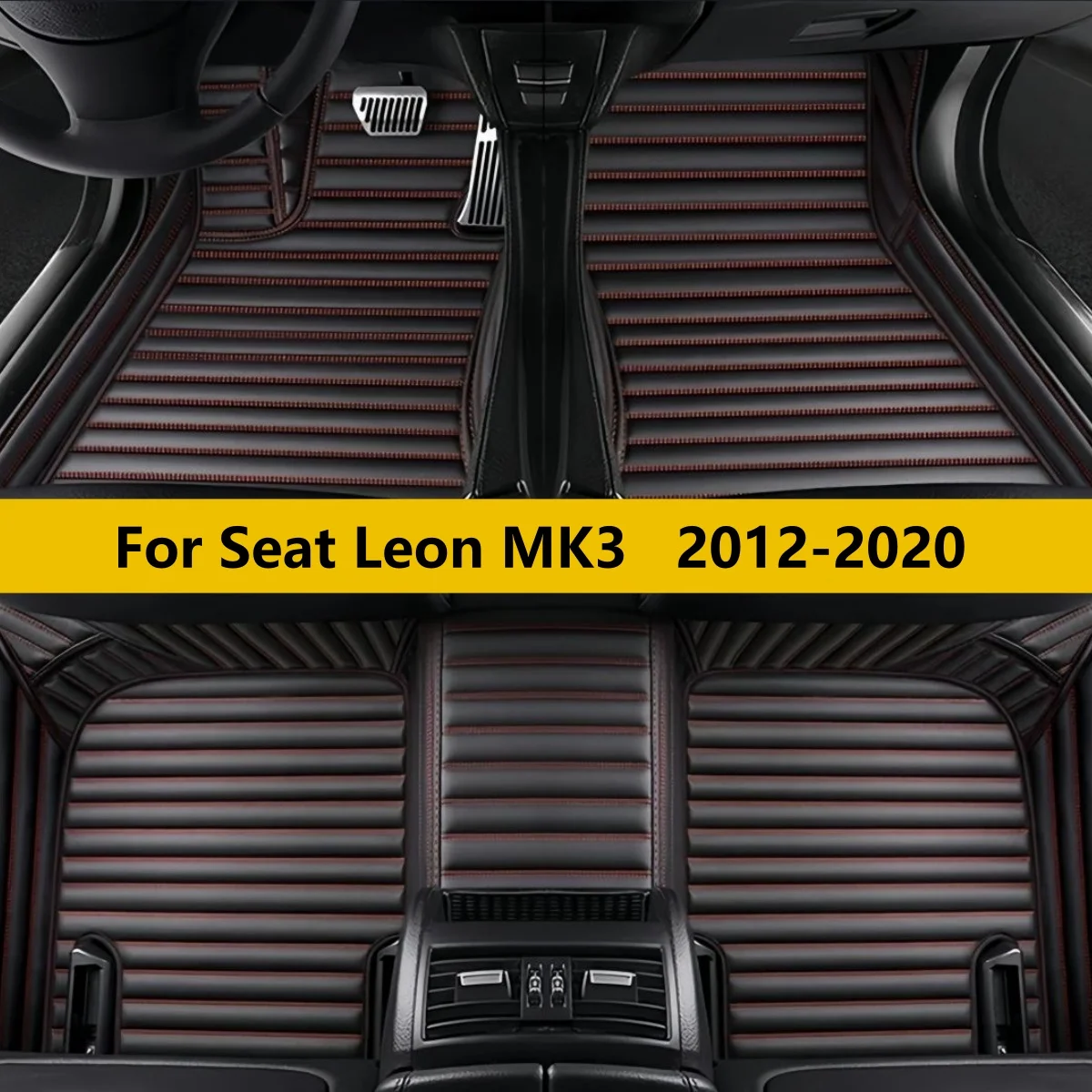 

Автомобильные коврики для Seat Leon MK3 2012-2020, кожаные, автомобильные аксессуары, ковровые покрытия для авто
