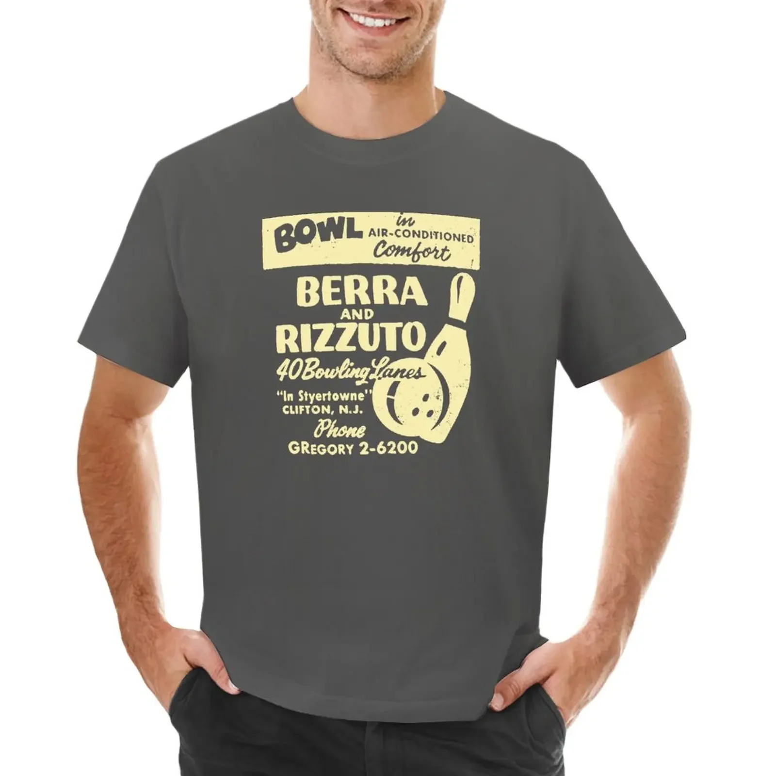 

BERRA AND RIZZUTO BOWLING LANES T-shirt tees kawaii clothes anime mens t shirts casual stylish