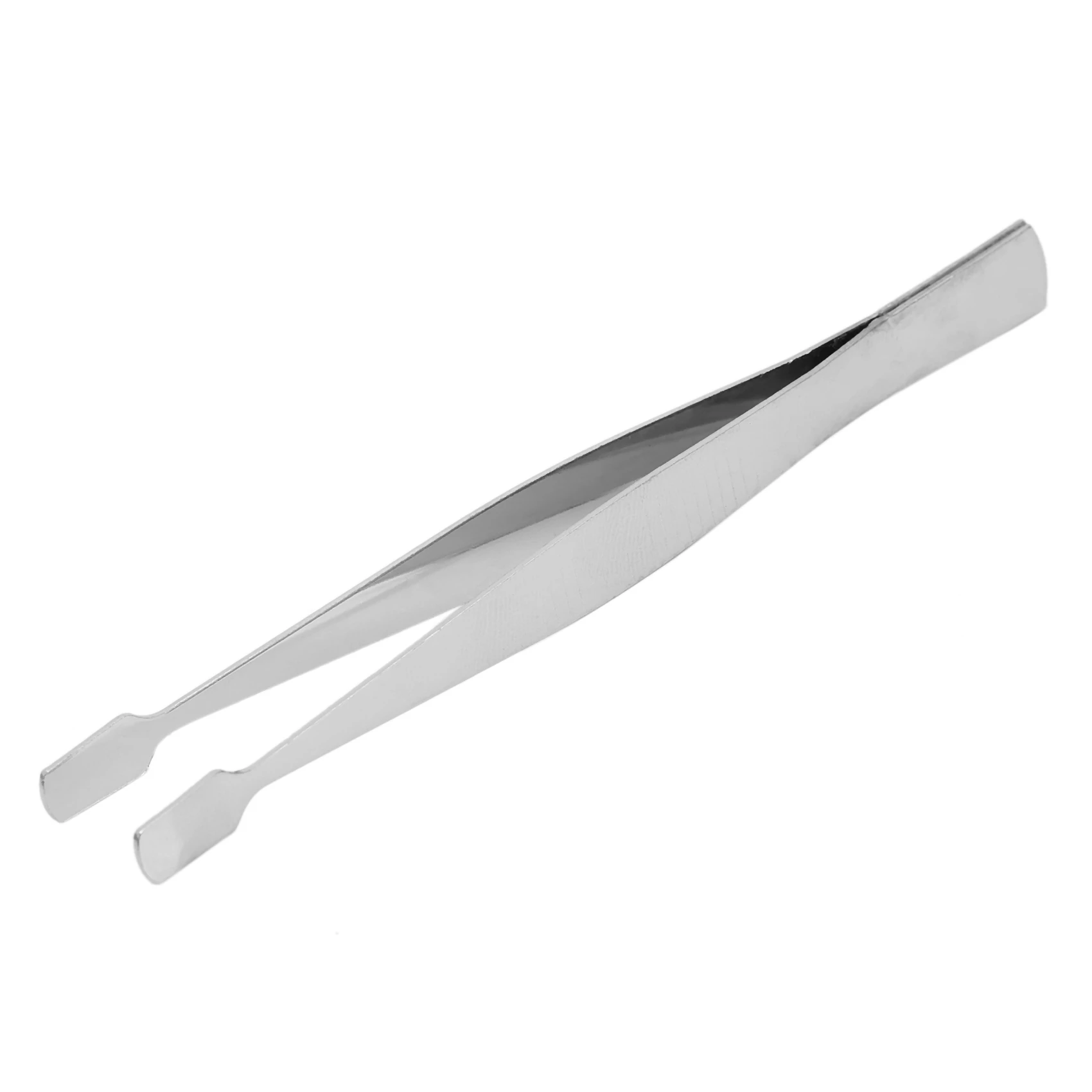 12Pcs Precision Tweezers Stainless Steel Thick Electronics Forceps Eyebrow Tweezers Anti-Skid Makeup Repair Multi Tools-N37R