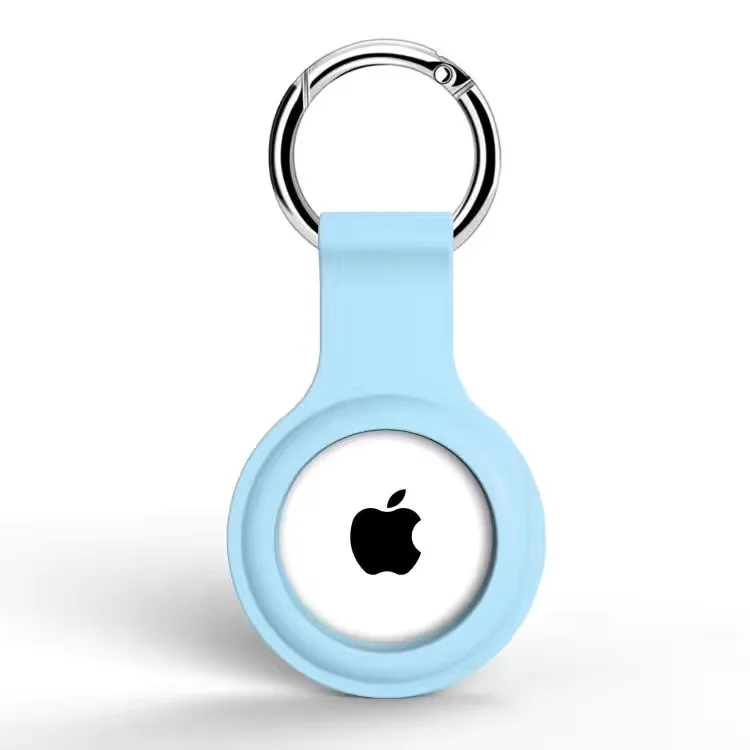 Hülle für Apple Airtags, Schutzhülle aus Flüssigsilikon, Tracker-Zubehör, kratzfeste Hülle mit Schlüsselanhänger, Air Tag Case