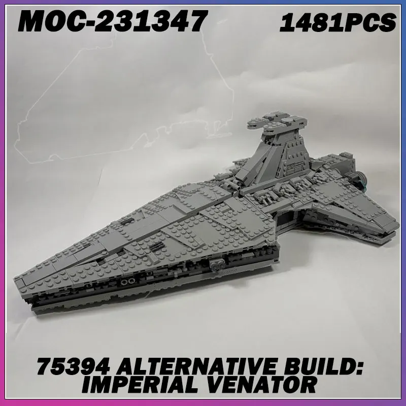 

MOC Building Block Spaceship Hot Movie Series Gray Spacecraft Creative Brick Model Education Toy Birthday MOC-231347 1481PCS