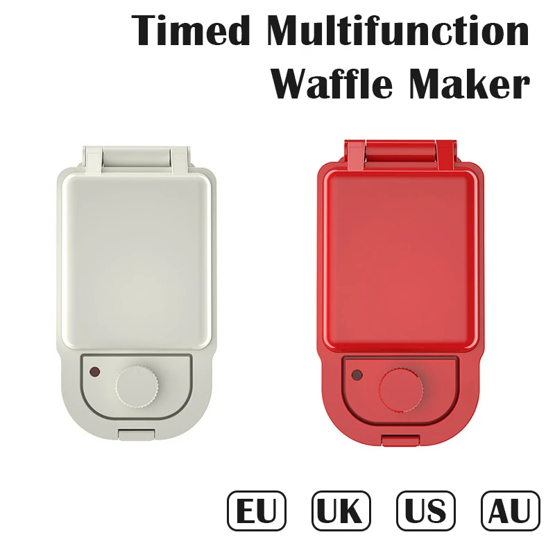 220V Timing multi-function electric sandwich maker waffle maker home breakfast machine toaster replaceable baking tray