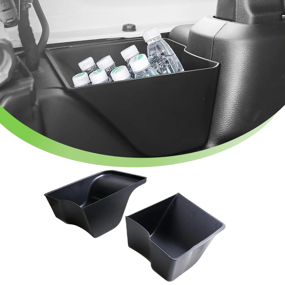 Car Back Trunk Two Both Side Multipurpose Storage Box Tray Organizer Compartment for Jeep JL Wrangler 2024+ Interior Accessories