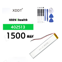 4025130 1500mAh Battery Lipo 3.7V Lithium Polymer Batteries Ph2.0P For Cabinet Lights Emergency Light LED E-books DVD