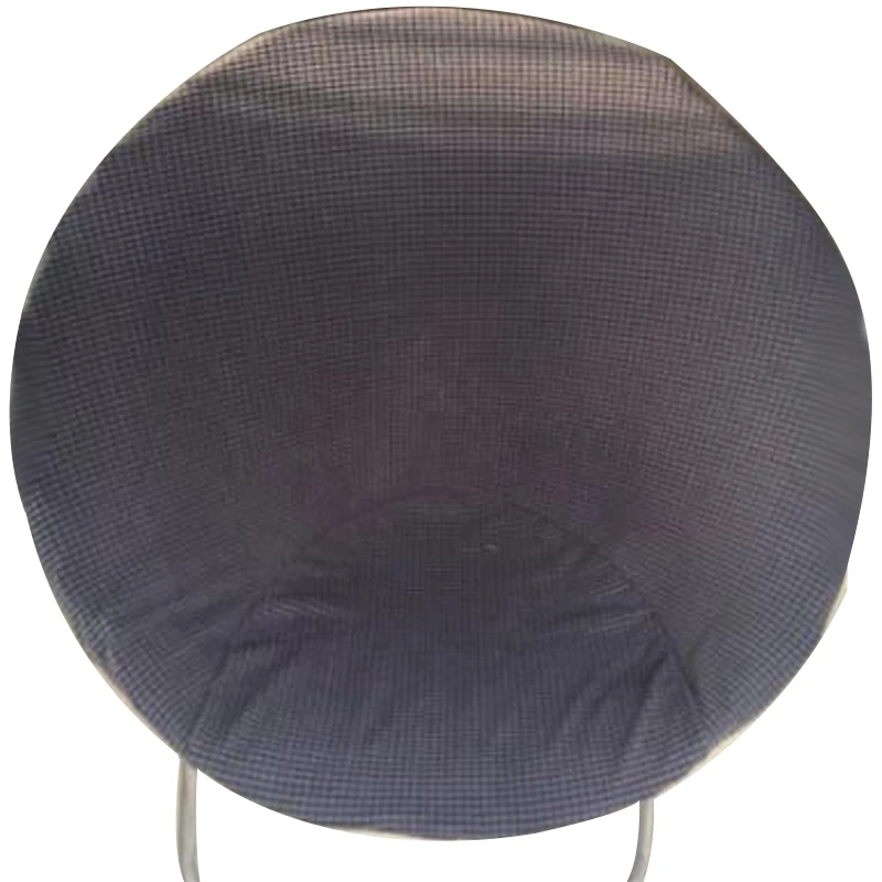 Housse de chaise soucoupe ronde en forme de lune, 1 pièce, en Polyester, élastique, couleur unie, pliable, paresseux, protection de chaise de Camping en plein air