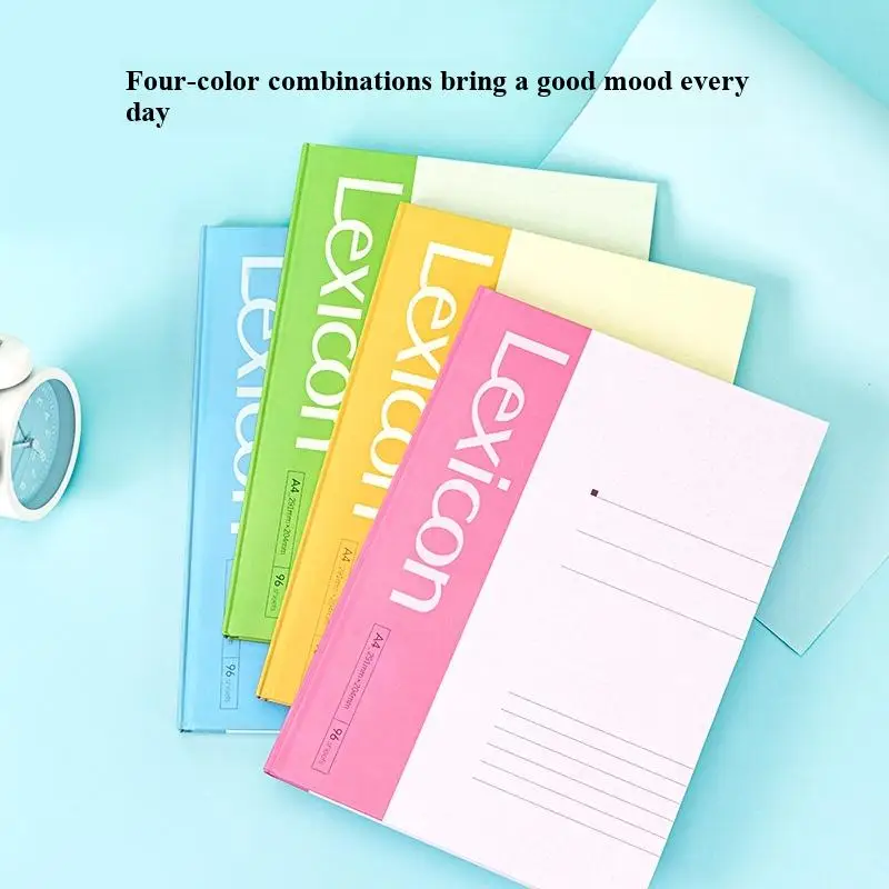 Deli 3281/3284 Hard Copy Notebook - A4/A5 Size 96 Sheets Inner Colorful Hard Cover Note Book for Office And School Supplies