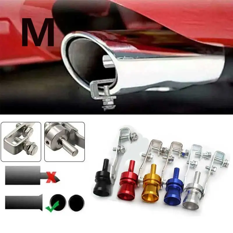 

Universal Car Modification Sound Simulator Turbo Whistle Exhaust Pipe Sound Generator Motorcycle Accessory 1.6-2.0 Displacement