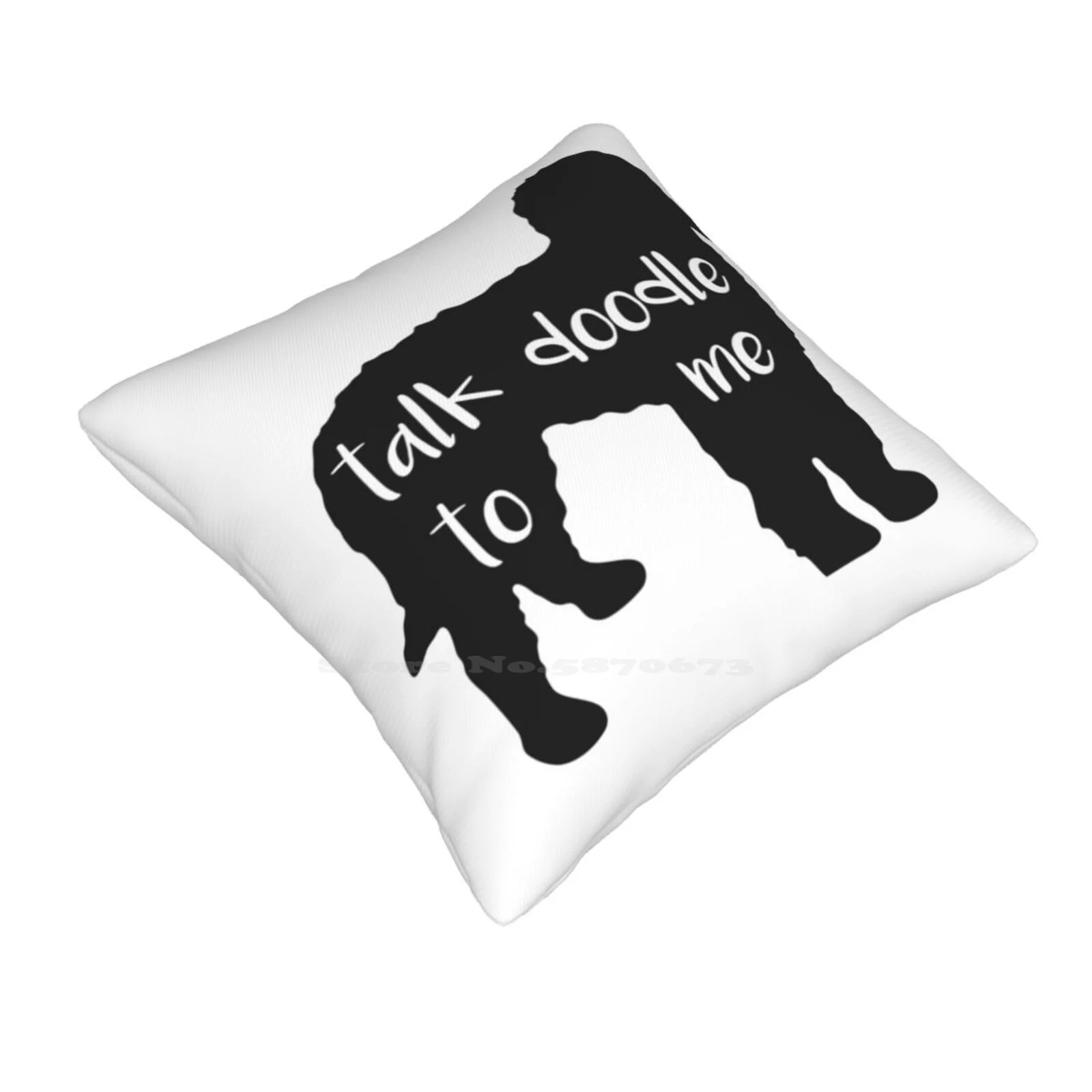 Talk Doodle To Me Fashion Sofa Throw Pillow Cover Pillowcase Labradoodle Bernedoodle Aussiedoodle Sheepadoodle Poodle Mix Dog