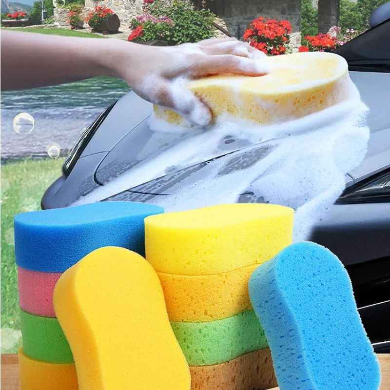 5Pcs High-density Car Washing Sponges Large Honeycomb 8-shaped Sponges Car Cleaning  Tools Cleaning Auto Detailing Accessories