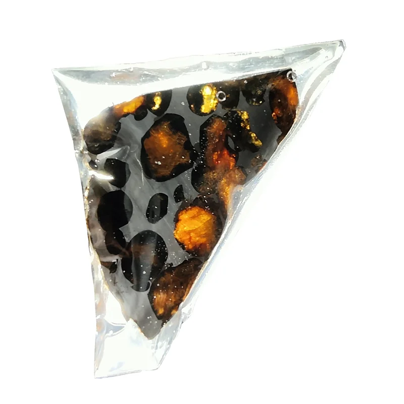 

High-quality 13.4g Olive Meteorite Slices Natural Meteorite Material Specimen Olive Meteorite Ornaments