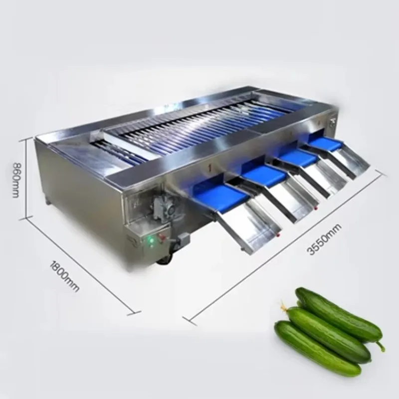 Blueberry-Sorter Raspberry Blueberries Sorting Machine by Softness Fruit Berries Sorting Machine for Cherry 6 Lines Customized