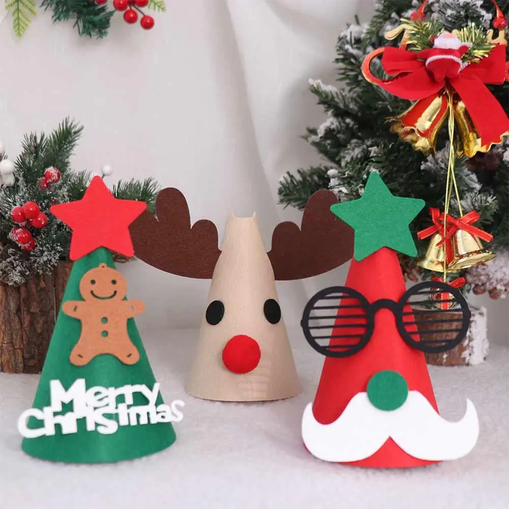 Funny Santa Claus Merry Christmas Hat Christmas Felt Santa Claus Hat Animal Cartoon Party Hat Birthday Party