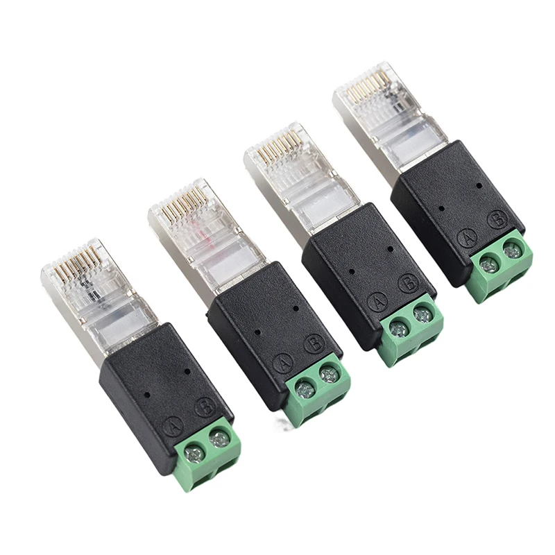 RJ45 To RS485 Converter Adapter with Durable Housing Terminal Block for Long Term Use in Industrial Environments