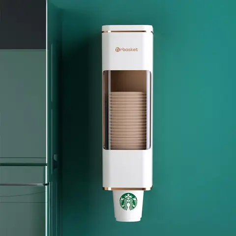 Pappersmugghållare Mugghållare Engångsmugg Vattenmugg Förvaringslåda Artefakt Automatisk Muggdispenser Förvaringsställ 10 best sales pappersmugghållare - №7