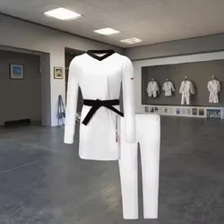 2025Latest Firmway Stretch Quick-drying Taekwondo Uniforms Tight-fitting Unisex Competition Suit Combat Fighter Dobok