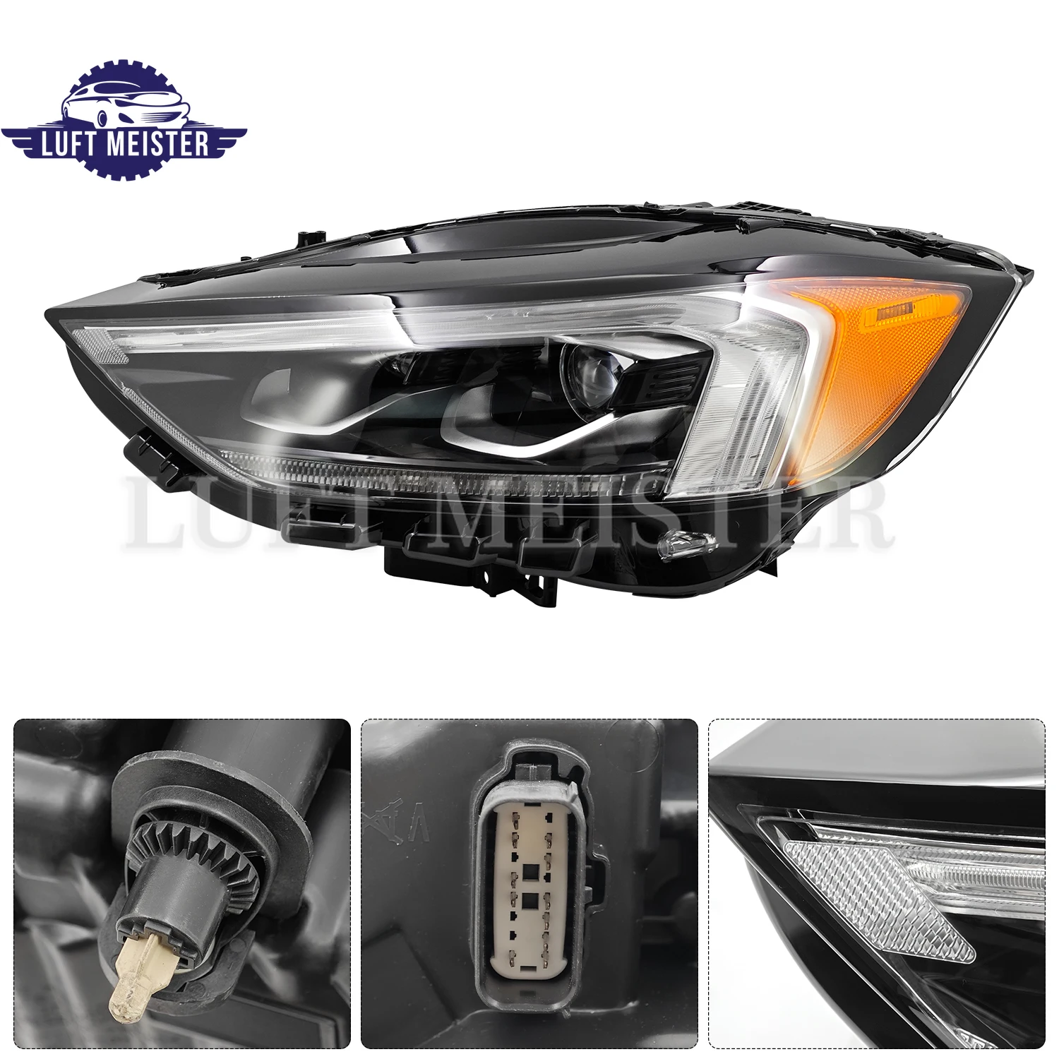 

Версия для США, 1 шт., передняя левая/правая светодиодная фара для Ford Edge 2019-2024 KT4B-13W030-BH KT4B-13W029-B с адаптивным модулем DRL