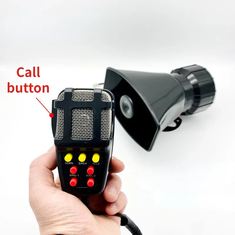 120DB 7 لهجة إنذار القرن 12 فولت/24 فولت سيارة دراجة نارية قارب شاحنة قوية سيارة شنت إنذار القرن الشرطة صفارة الإنذار مكبر الصوت القرن ميلودي