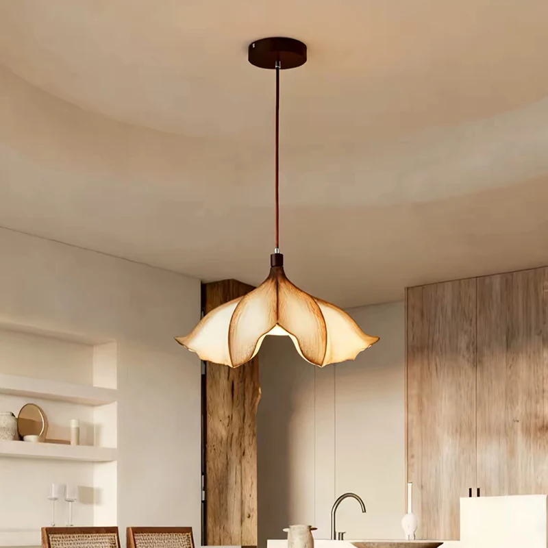 French Retro Pendant Light Modern LED Pendant Light Restaurant Living Room Bedroom Bar Designer Homestay E27 Pendant Light