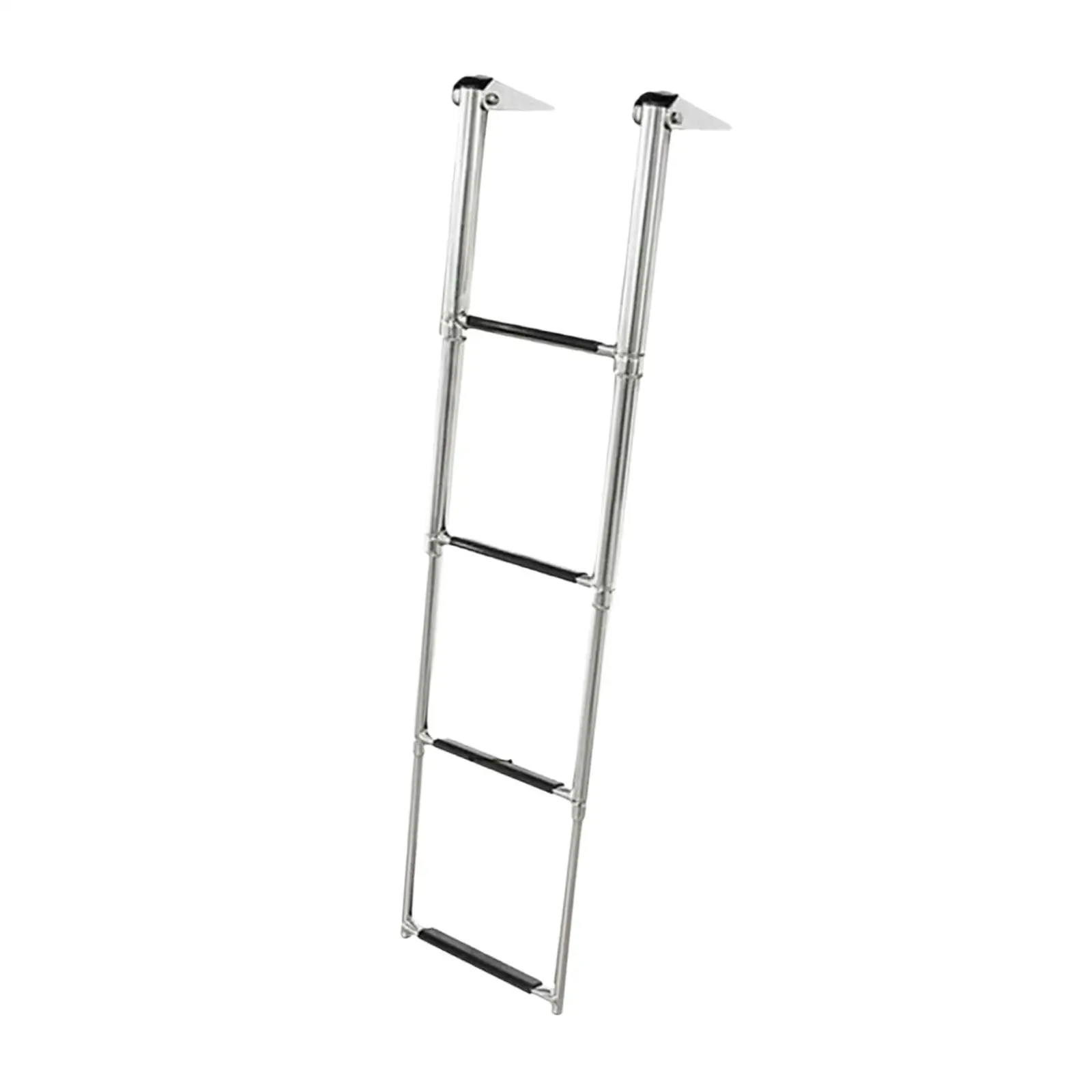 Stainless Steel 4 Step Telescopic Ladder,Boat Boarding Ladder Telescoping