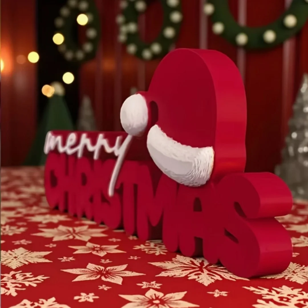Merry Christmas Decorative Sign 1pc Decorative 3D Letter Board Perfect for Creating a Festive Atmosphere Christmas Decoration
