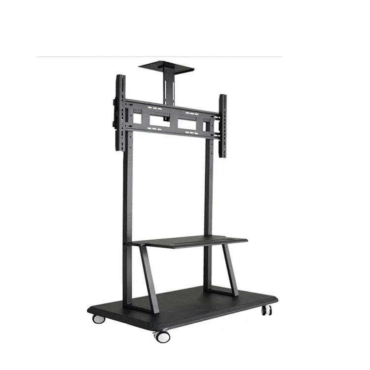 Mobile TV Cart Floor Stand Mount Home Display Lifting Trolley Corner Stand TV for 32-85" Screen Holder With Tray