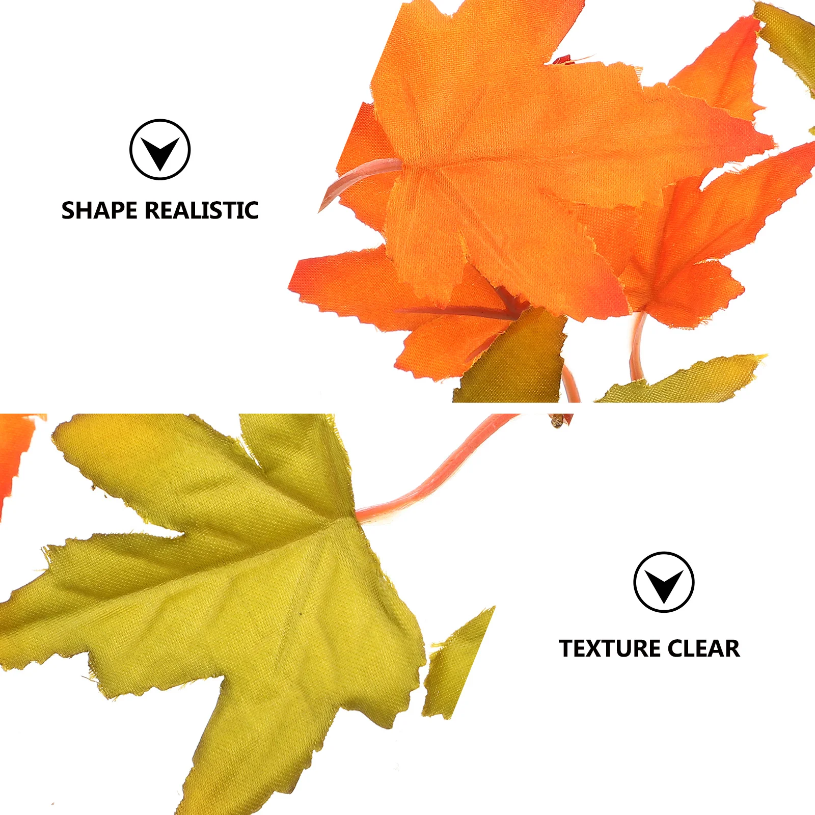 

2pcs Simulation Maple Leaf Flower Arrangements Natural Realistic Texture Home Decor Living Room Bedroom Decoration Artificial