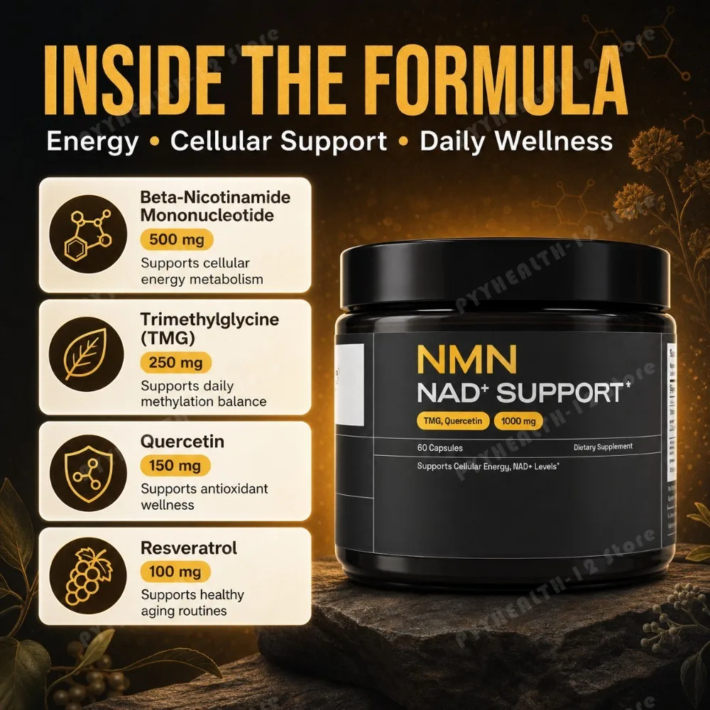 Капсулы NMN NAD+ 1000 мг с TMG – обзор и цена Wellness Quercetin