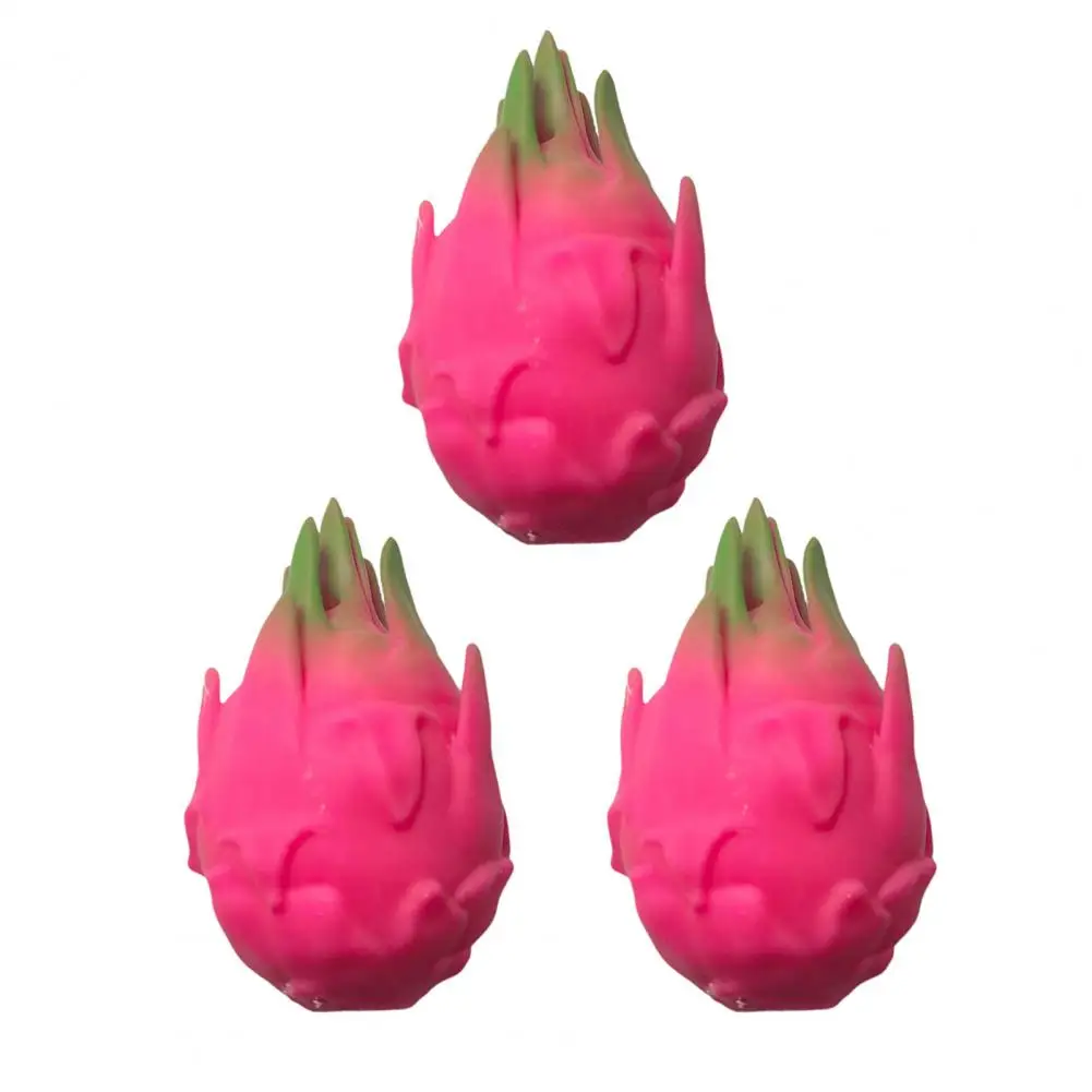 Dragon Fruit Fidget Toy Simulation Dragon Fruit Squeeze Toy Set Stress Relief Fidget Toys Decompression Fruit Shape for Kids