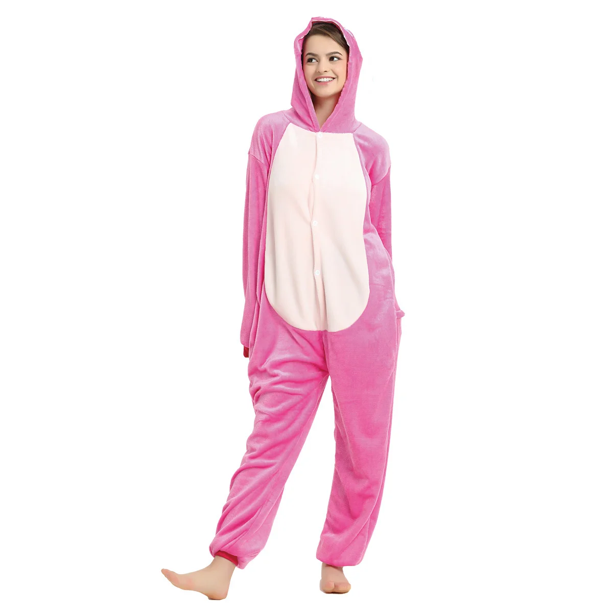 One Piece Hooded Pijamas Traje para Adultos, Stich Cosplay Pijamas, Anime Onesies, Macacão, Halloween Performing