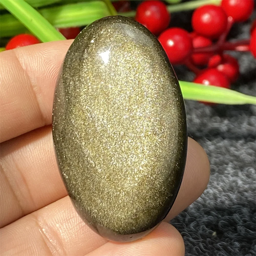 32g 순수 천연 흑요석은 가벼운 레이키 치유 장식 메종 크리스탈을 만날 때 검은색과 은색을 전환할 수 있습니다.
