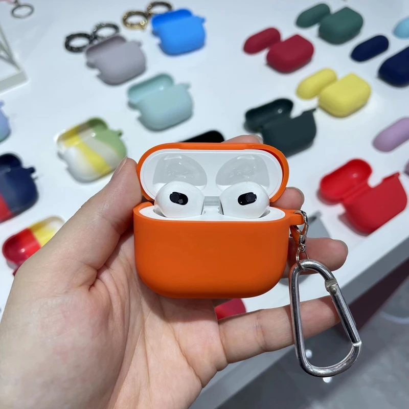 Fundas de silicona para auriculares para Airpods 4 /2 Airpods 3, funda protectora para auriculares para Apple Airpods Pro 2, fundas para Airpods