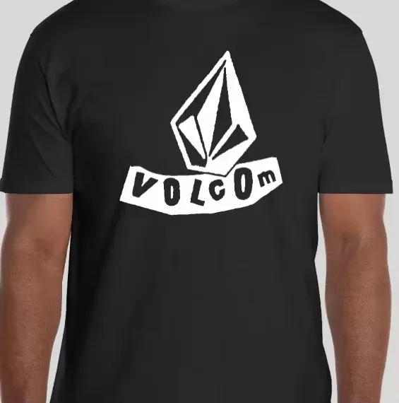 New Volcom Men Women Cotton T-shirt Luxury Brand Fashion Big Size Top Casual Short Sleeve Streetwear Classic Print Loose Tee