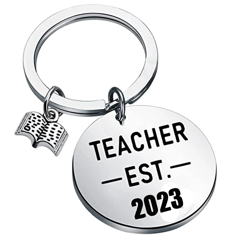 

Teacher Graduation Key chains Gifts New Teacher Gifts Teacher Est 2022 2023 Keychain Future Teacher Jewelry Appreciation Gifts