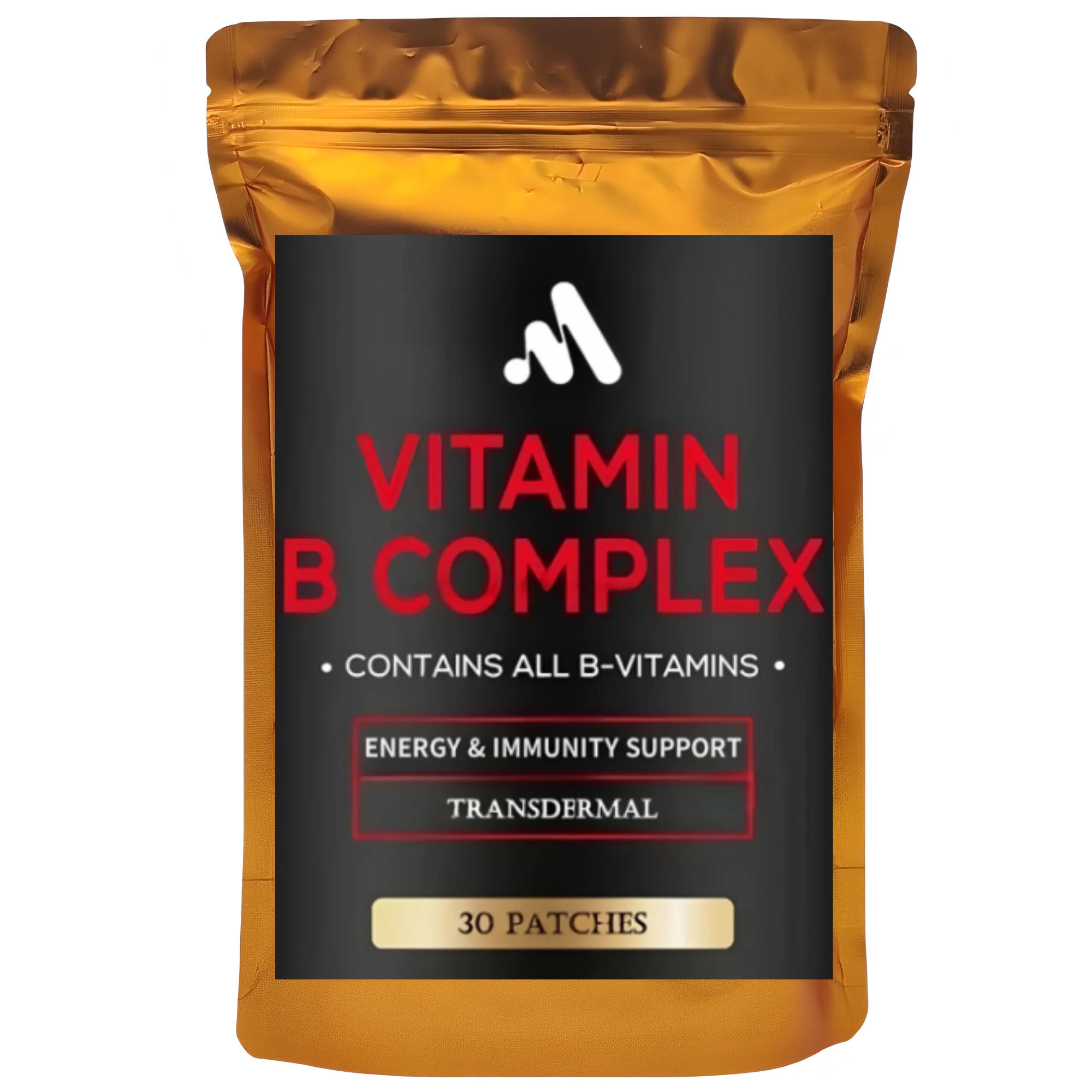 30 Patches Vitamin B Complex Transdermal Patches For Energy, Immunity And Mood Support