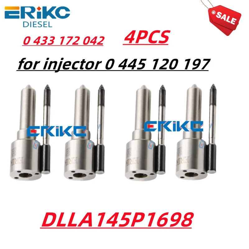 

4 PCS DLLA145P1698 Fuel Injector Nozzle DLLA 145 P 1698 Diesel Injection DLLA 145 P1698 OEM 0 433 172 042 for 0 445 120 197