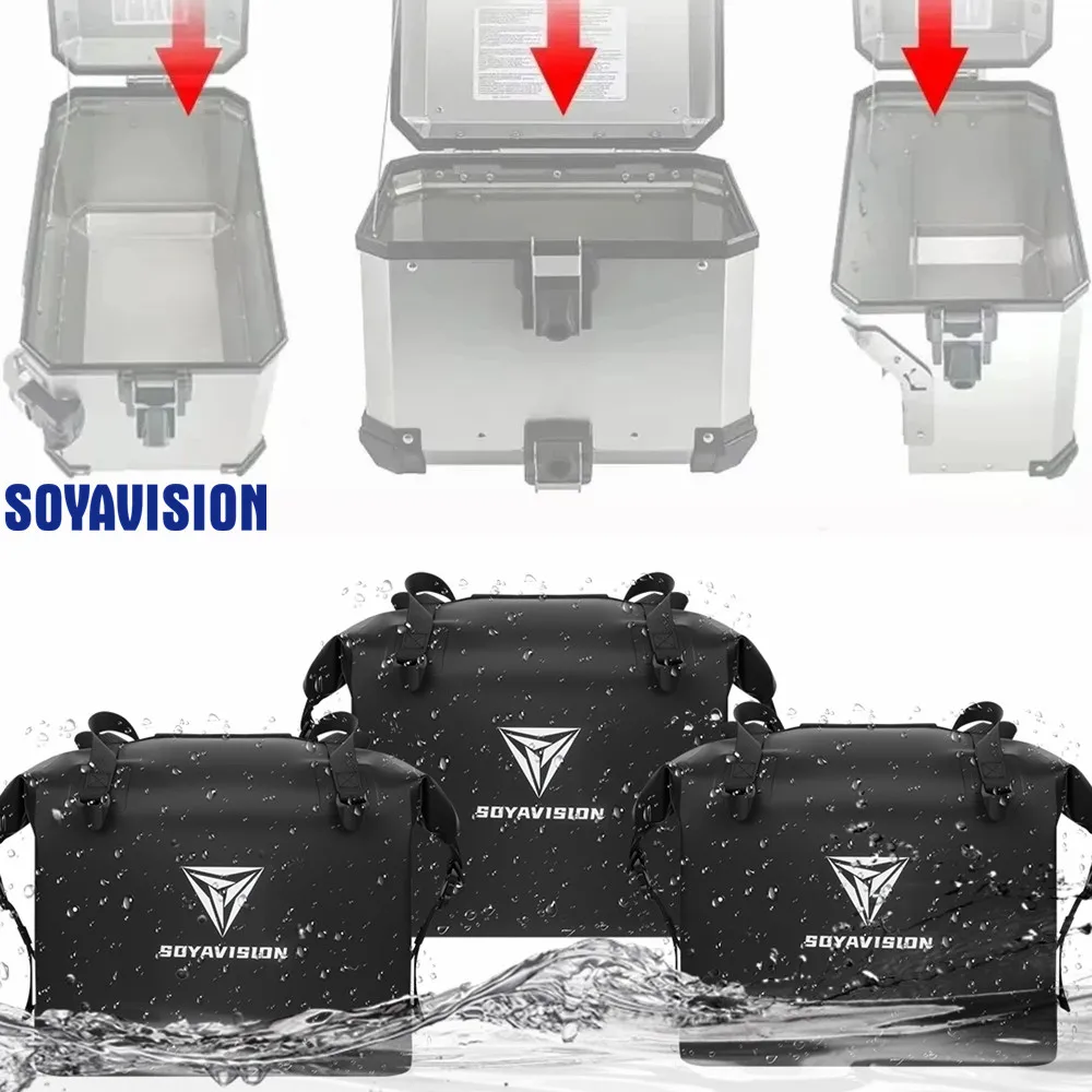 

Black Motorcycle Side Box Bag Waterproof Liner Bag Suitcase Multi-purpose Shoulder Bags For BMW R1200GS For Kawasaki