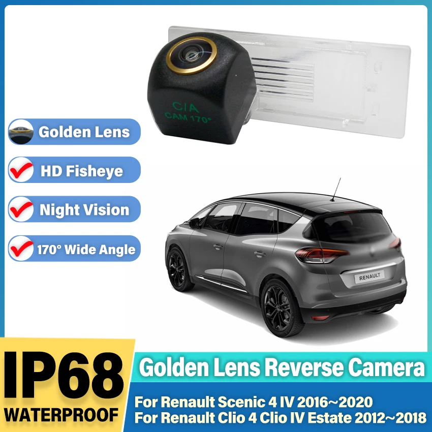 Rear View Camera For Renault Scenic 4 IV 2016~2020 Clio 4 Clio IV Estate 2012~2018 CCD Night Vision Backup Reverse Parking CAM