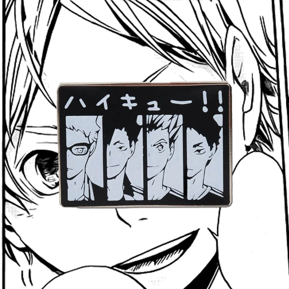 Haikyuu Brooches Shonen manga and anime inspired badges fashionable jewelry decorations gifts for friends