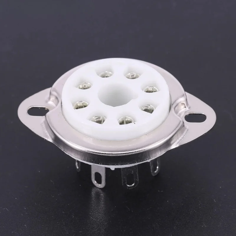 4PCS K8A Octal Ceramic 8Pin Chassis Tube Socket For KT88 5U4G 6SN7 HIFI Amplifier