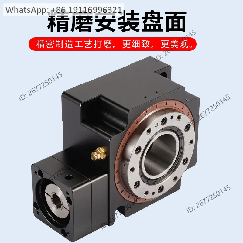 Heavy-duty s-ea w-ave g-ear right-angle hollow rot-ary platform reducer indexing ta-ble electric turntable