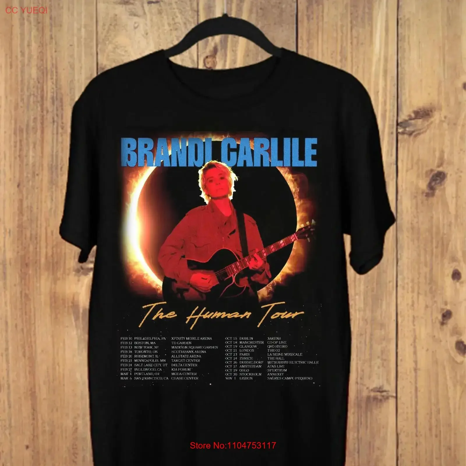 Brandi Carlile The Human TOUR 2026 For Fan T shirt S 5XL long or short sleeves vintage Washed homme Slightly Stretched Casual
