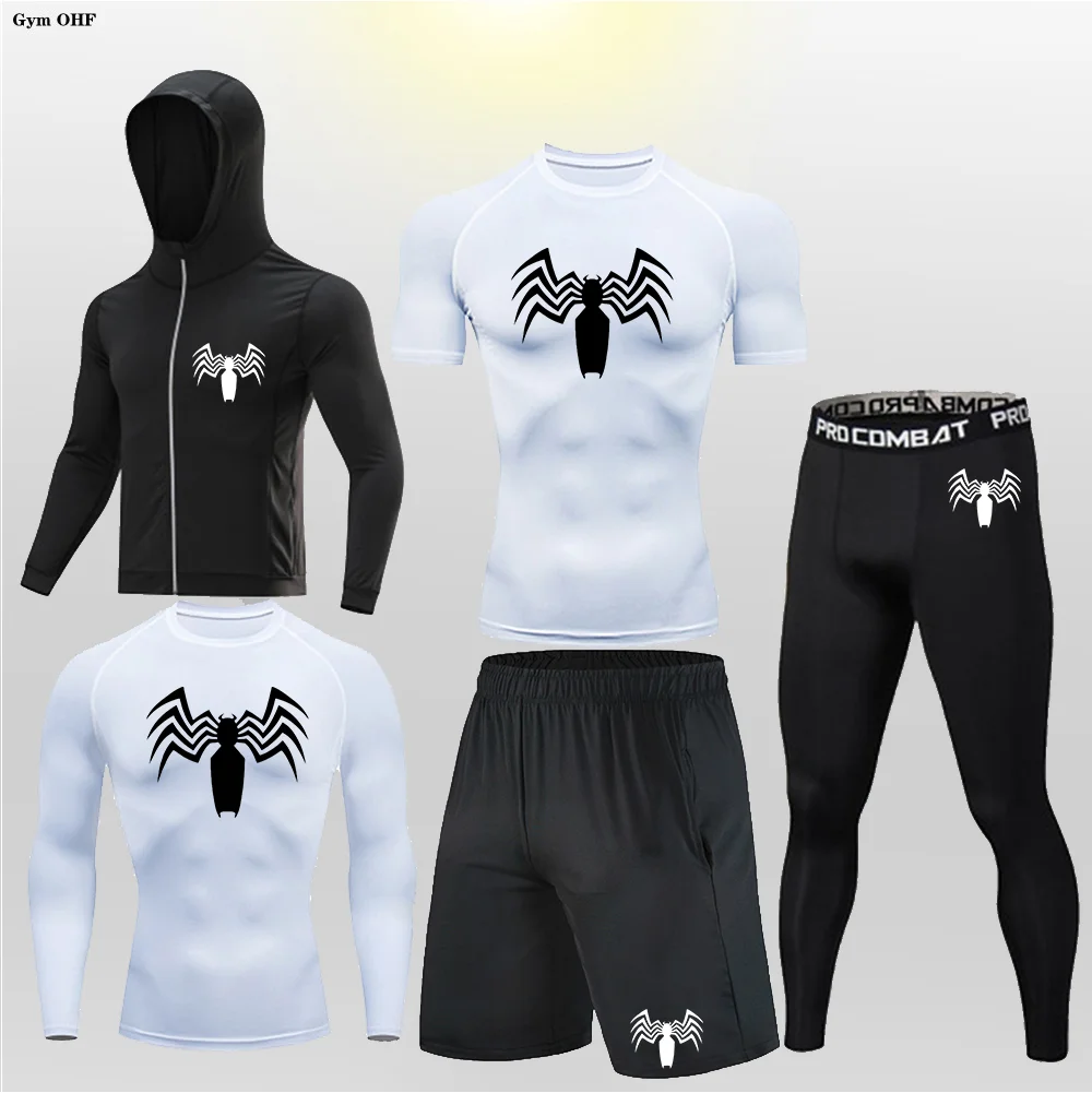 

Men MMA T-shirts+Pants Set Jiu jitsu Boxeo Clothing Gym Fitness Sportsuit Rashguard Men Bjj Muay Thai Jerseys Long Sleeve ﻿