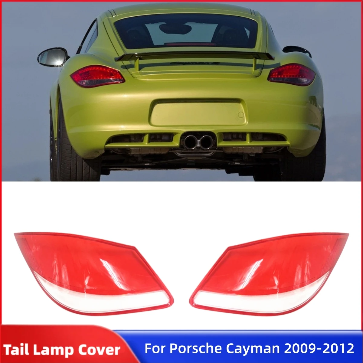 For Porsche Boxster Cayman 987.2 2009 2010 2011 2012 Auto Accessory Replacement Car Lights Shell Brake Lights Taillight Shell
