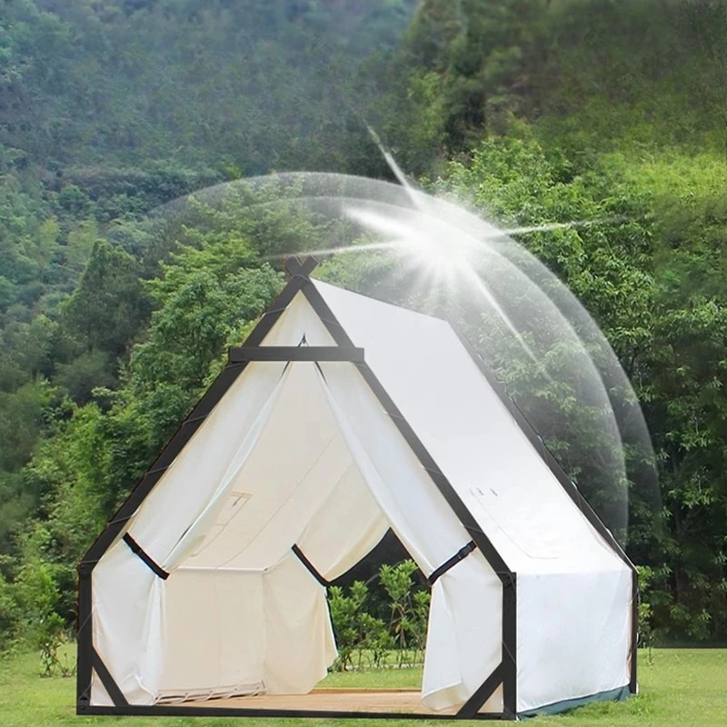 

Outdoor steel frame camping tent camp Internet celebrity triangle area commercial tent