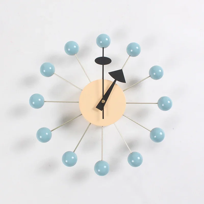 32cm Modern Wall Clock Colorful Ball Hanging Clock Candy Style Kids Bedroom Living Room Background Wall Home Interior Decoration