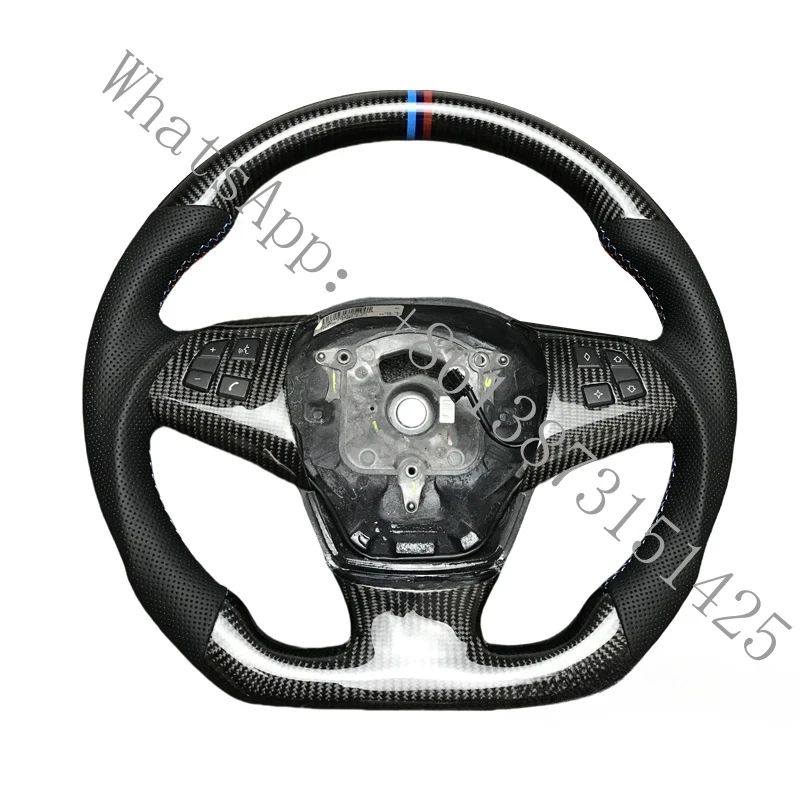 

Suitable Customized Genuine Leather Carbon Fiber Steering Wheel Modified Performance Carbon Fiber Steering Wheel E60 E61