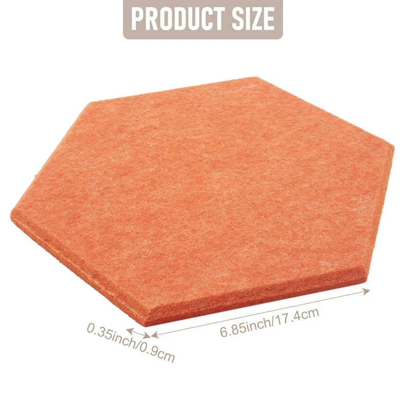 Hexagon Acoustic Panels Beveled Edge Sound Proof Panels Soundproofing Absorption Panel For Recording Studio Office Home