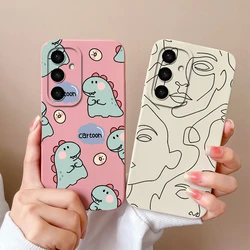 Case For Samsung Galaxy S25 Plus Ultra 5G Cute Cartoon Dinosaur Silicone Cover For SamsungS25Ultra GalaxyS25 Plus Fundas Bumper